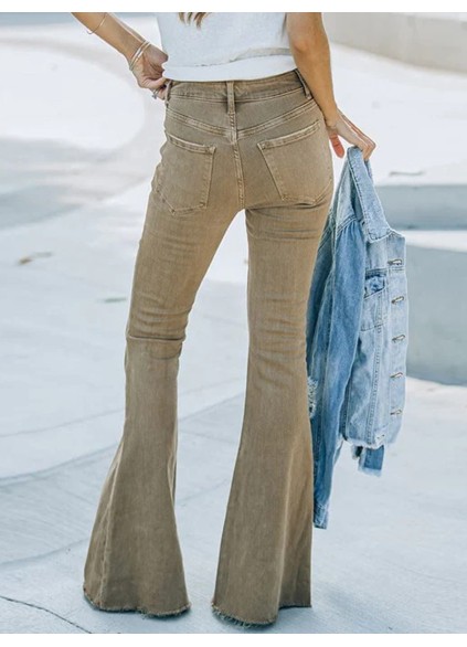 Khaki Slim Fit Denim Pants
