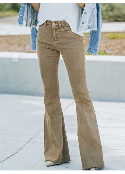 Khaki Slim Fit Denim Pants
