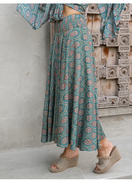 Loose Print Casual Skirts
