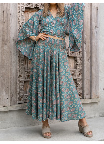 Loose Print Casual Skirts