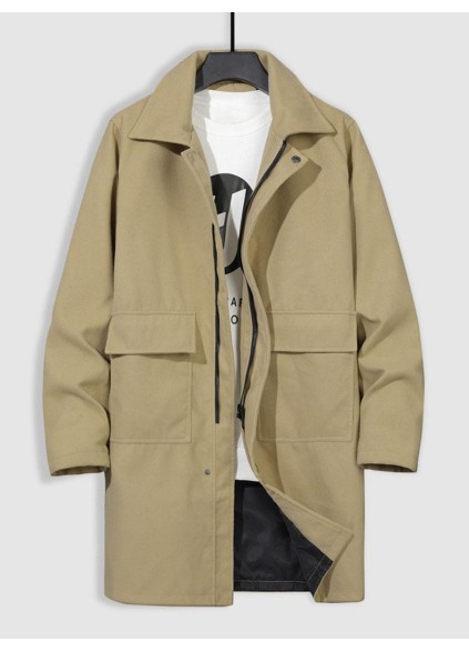 Men's Casual Oversized Coat Long Jacket