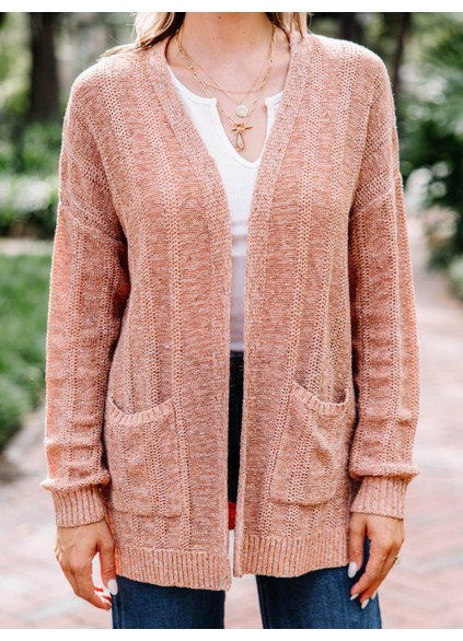Knitted Brown Cardigan