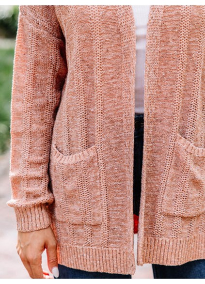 Knitted Brown Cardigan
