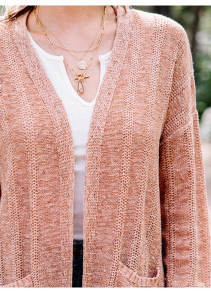 Knitted Brown Cardigan