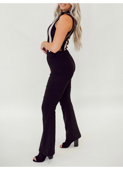 Multi color striped jumpsuit