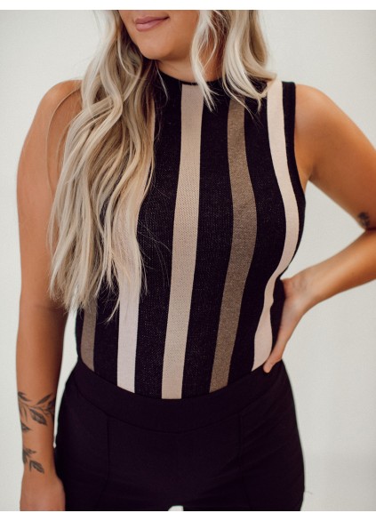 Multi color striped jumpsuit