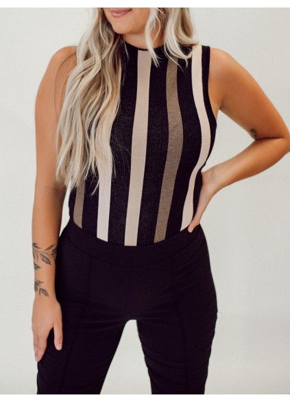 Multi color striped jumpsuit