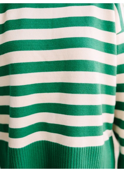 Green Striped Sweater