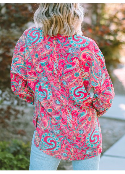 V NECK SHIFT CASUAL BLOUSE