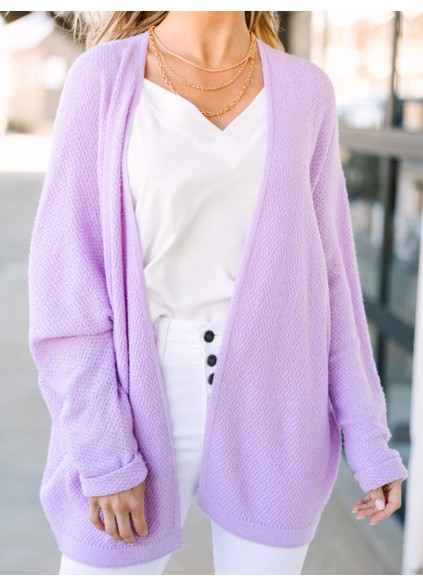 Purple Cardigan