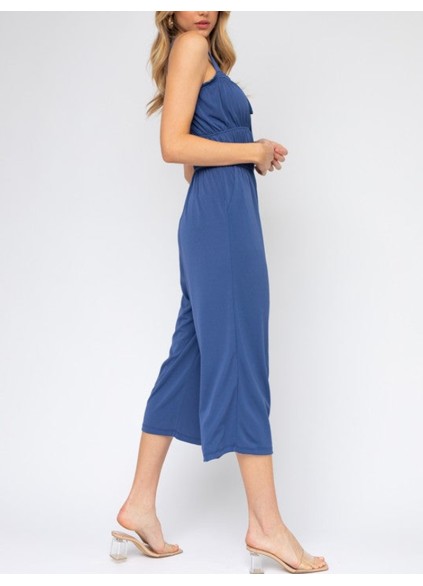 Sleeveless Drawstring Cropped Jumpsuit
