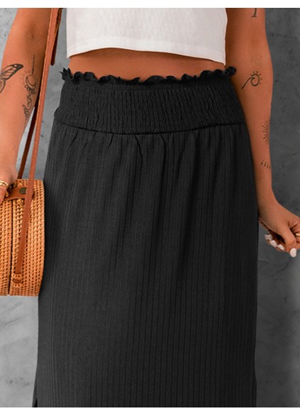 SPLIT FLARED CASUAL SKIRTS