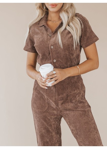 Vintage corduroy jumpsuit for women