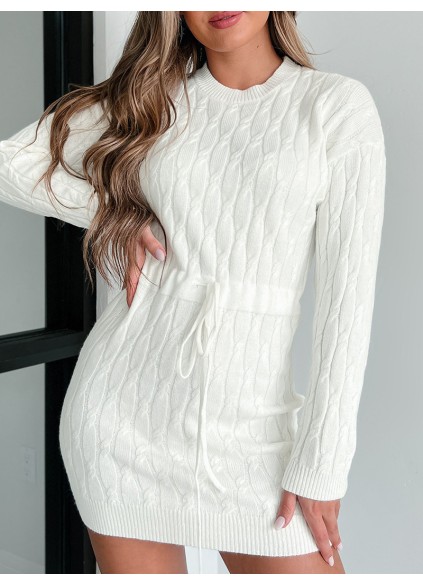Women Casual Elegant Sweaters Dress
