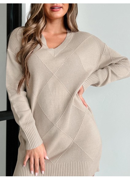 Women Casual Elegant Sweaters Dress