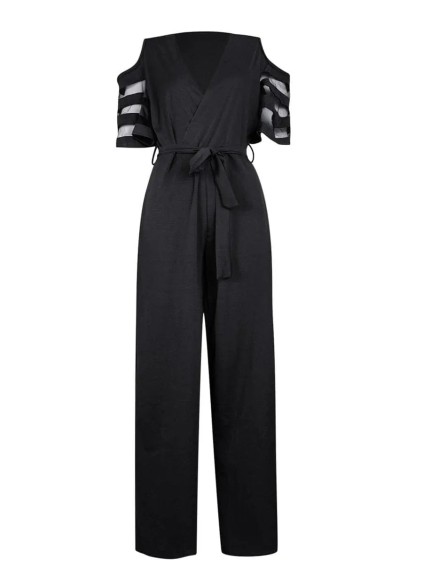 Women's black elegant jumpsuit