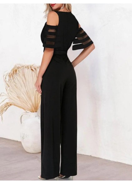 Women's black elegant jumpsuit