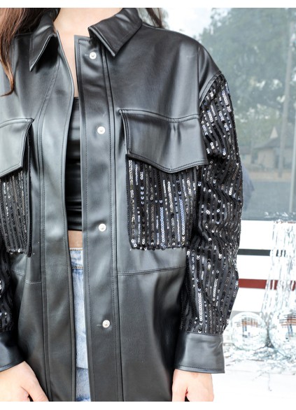 Women's Casual Elegant Leather Jacket Coat