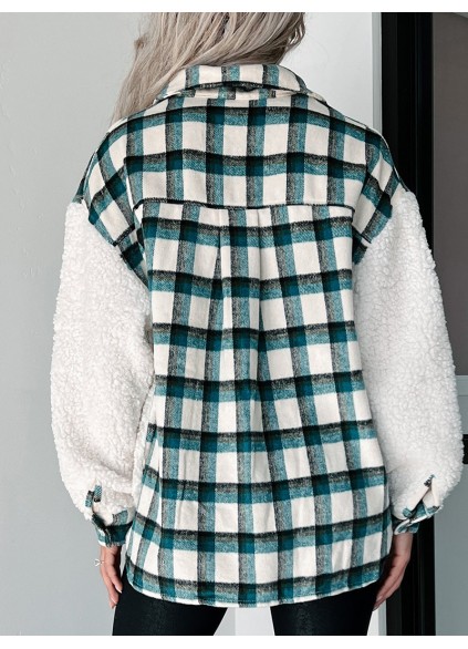 Women's Casual Elegant Plaid Jacket Coat