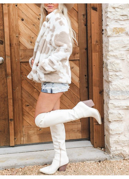 Women's Casual Elegant Plush Jacket Coat