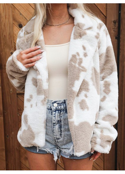 Women's Casual Elegant Plush Jacket Coat