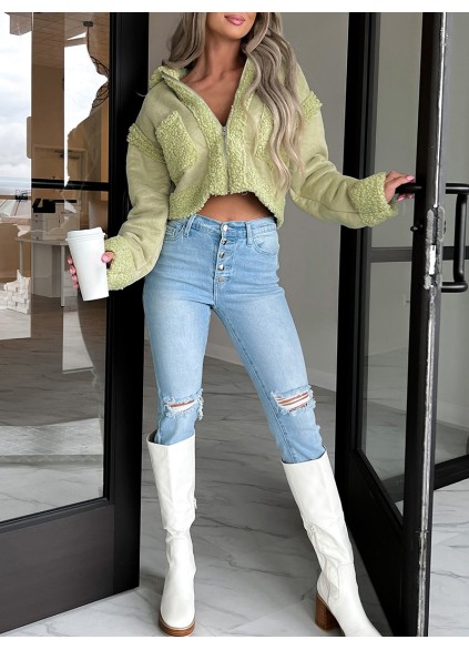 Women's Casual Elegant Plush Jacket Coat