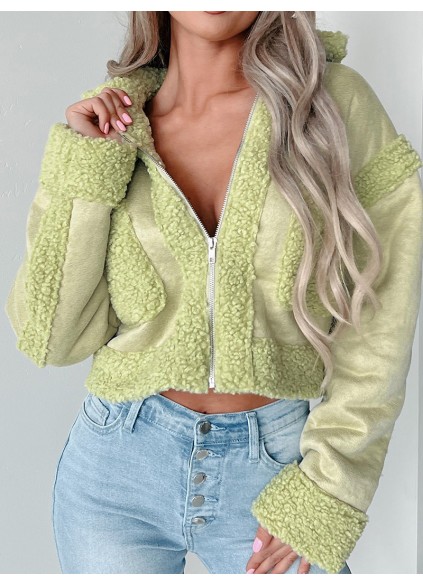 Women's Casual Elegant Plush Jacket Coat