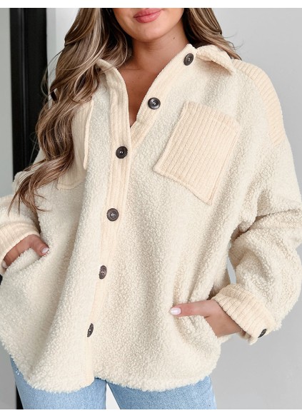 Women's Casual Elegant Plush Jacket Coat