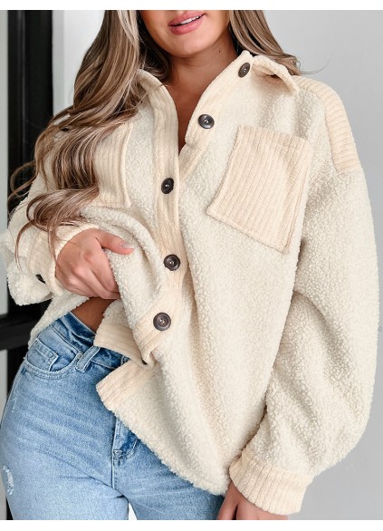 Women's Casual Elegant Plush Jacket Coat