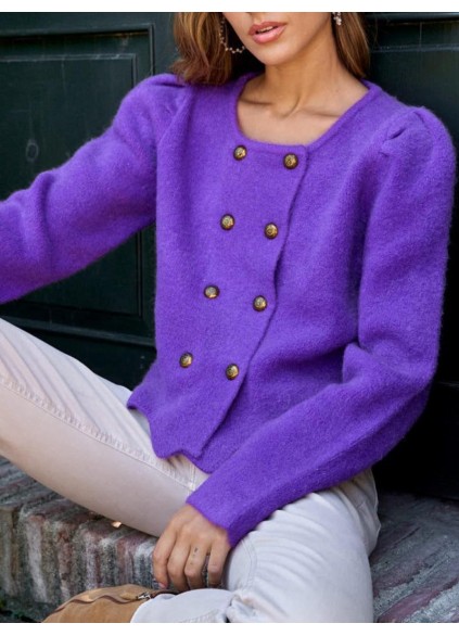 Women's Casual Knitted Sweater Top Coat