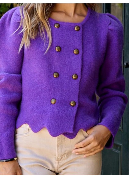 Women's Casual Knitted Sweater Top Coat