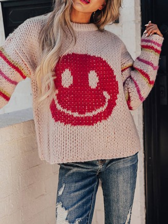 Women's Casual Knitted Sweater Top Coat