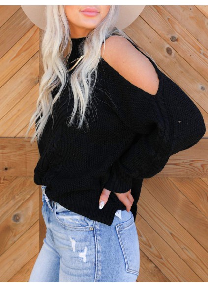 Women's Casual Knitted Sweater Top Coat