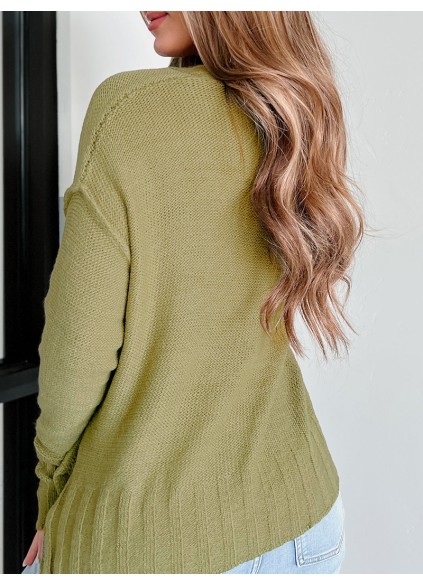 Women's Casual Knitted Sweater Top Coat