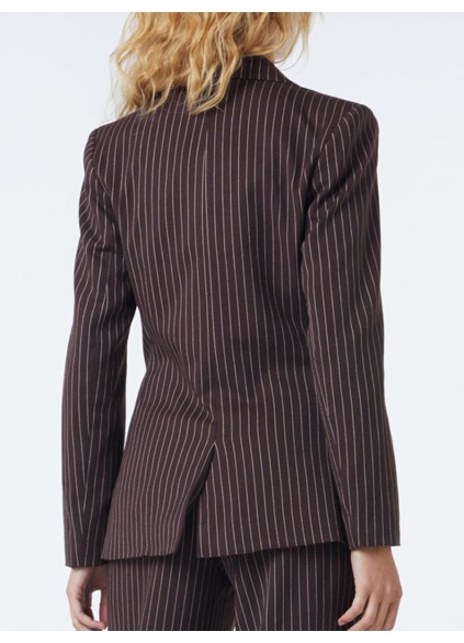 Women's Casual Pinstripe Blazer
