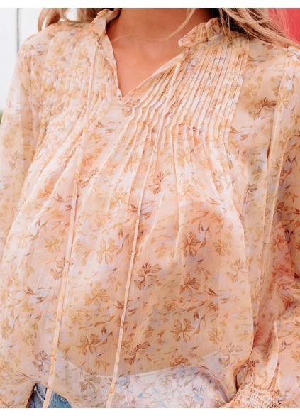 Yellow  floral shirt