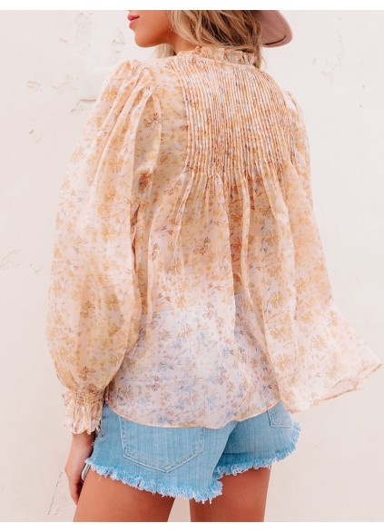 Yellow  floral shirt