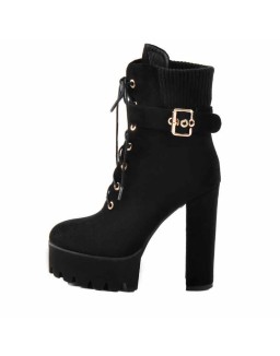 Ankle  Platform High Heel Boots