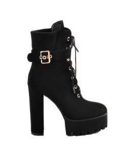Ankle  Platform High Heel Boots