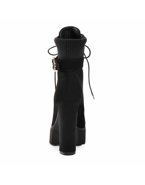 Ankle  Platform High Heel Boots