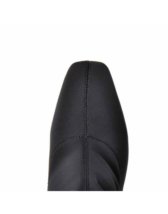 Stretchy Square Toe Block Heel Over the Knee Boots
