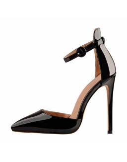 Pointed Toe Ankle Strap Stiletto High Heels Sandals