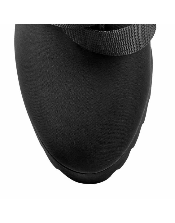 Platform Round Toe Zipper Strap Chunky High Heels Ankle Boots