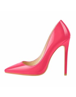 8cm 10cm 12cm Rose Red Pointed Toe Slip On High Heel Pumps