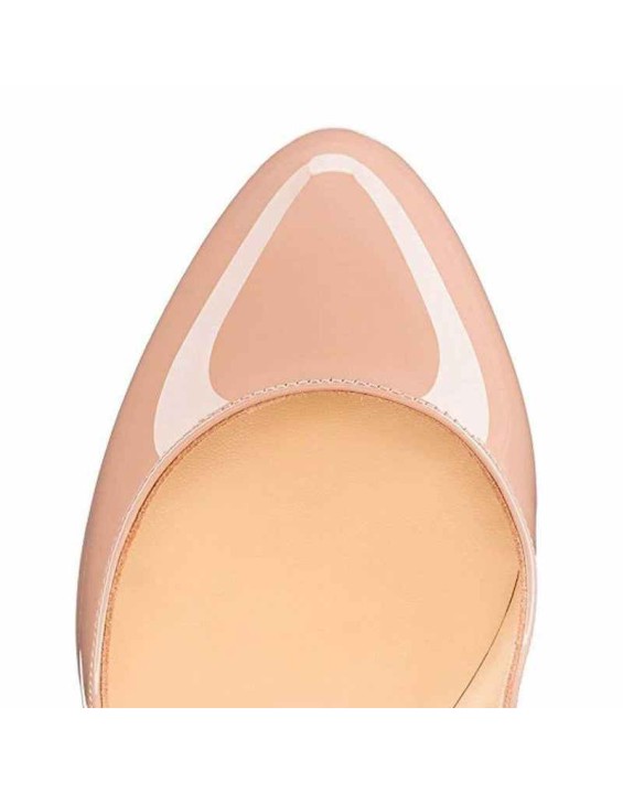 Mary Jane Round Toe Ankle Strap Platform Pumps