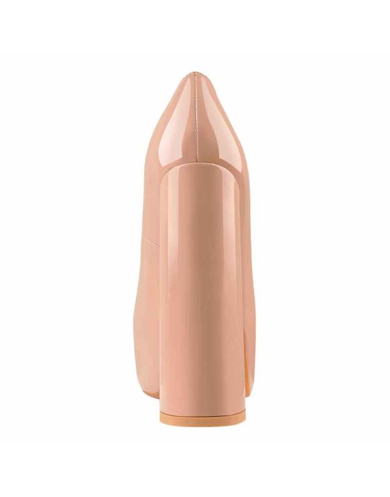 Baby Pink Platform Pointed Toe Chunky Square High Heels Pumps