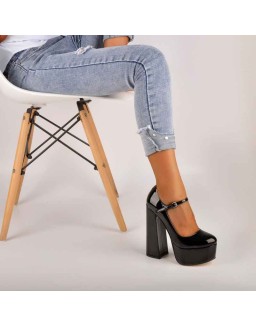 Mary Jane Platform Chunky High Heels Pumps