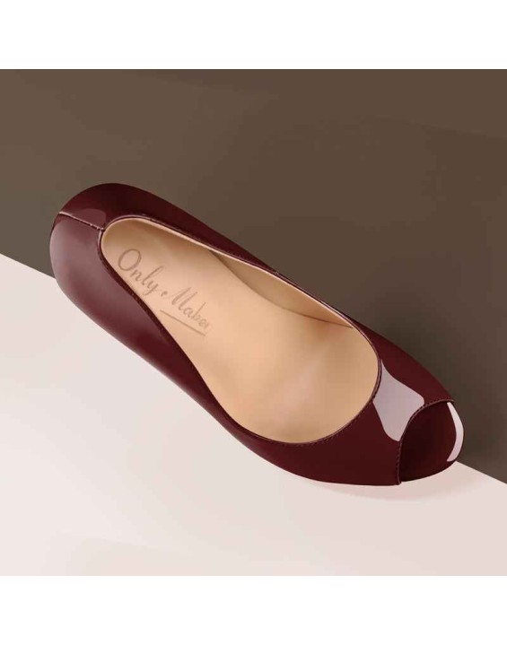 Peep Toe Platform Stiletto High Heel Pumps