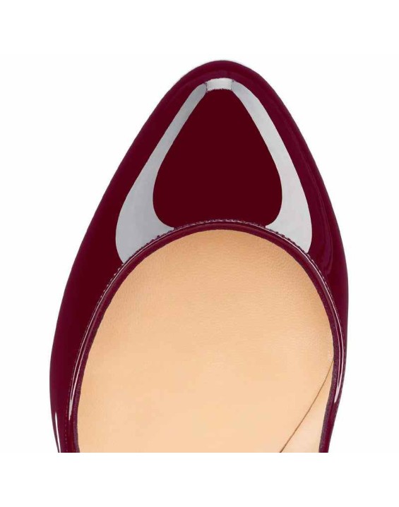 Platform Round Toe Pumps Chunky Heels Pumps