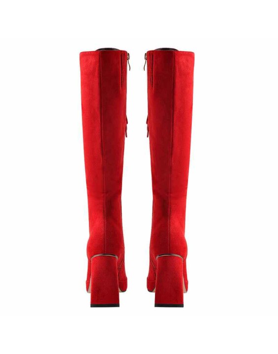 Square Chunky Heels Over The Knee Platform Boots